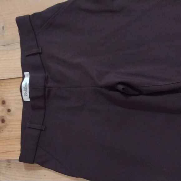 Bodilove Brown Ponte Knit Pull On Style Trousers Size L - Picture 5 of 9
